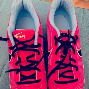 Neon Nike Softball Shoes